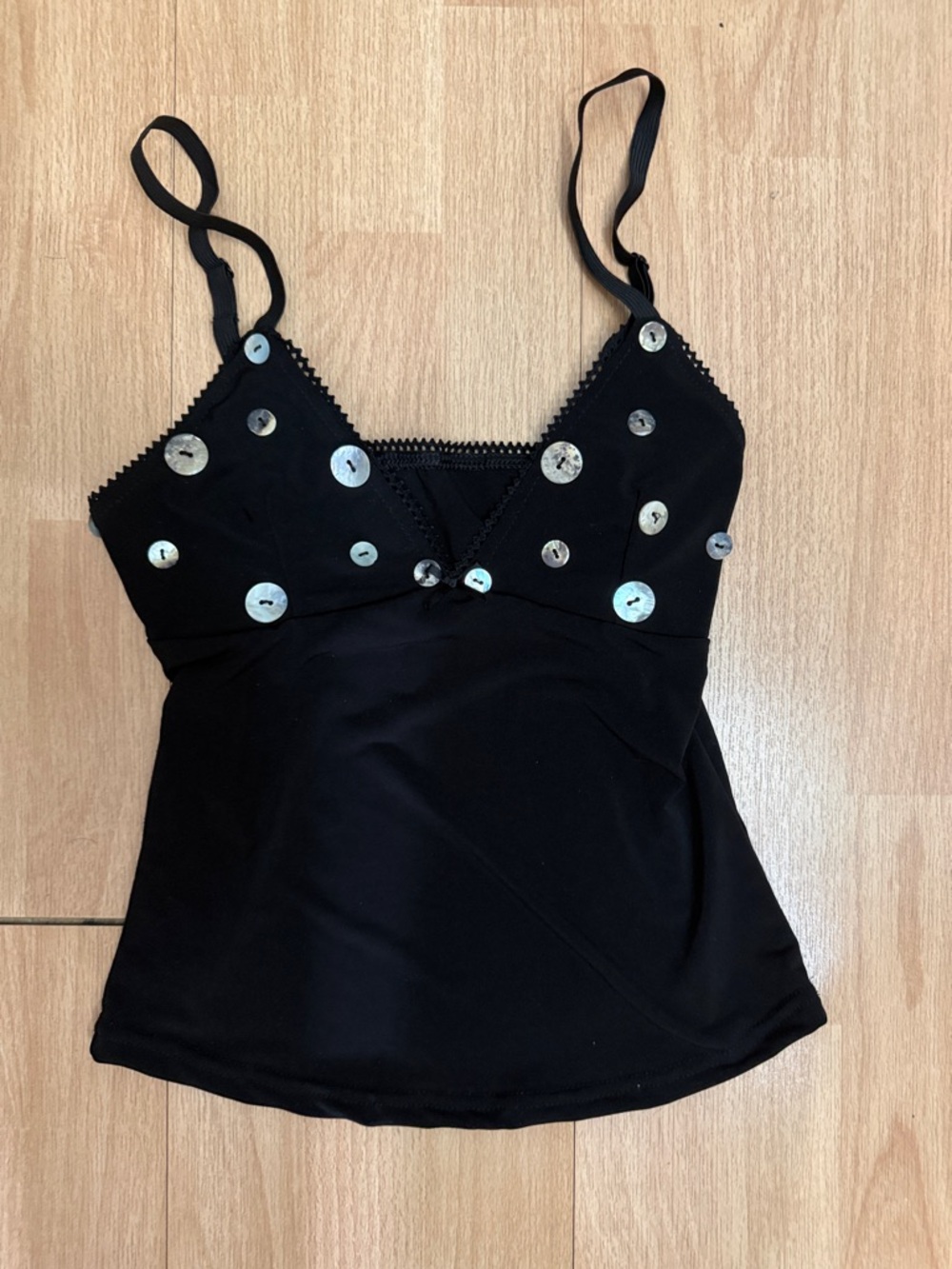 Handmade Button Accent Cami Top from Thailand